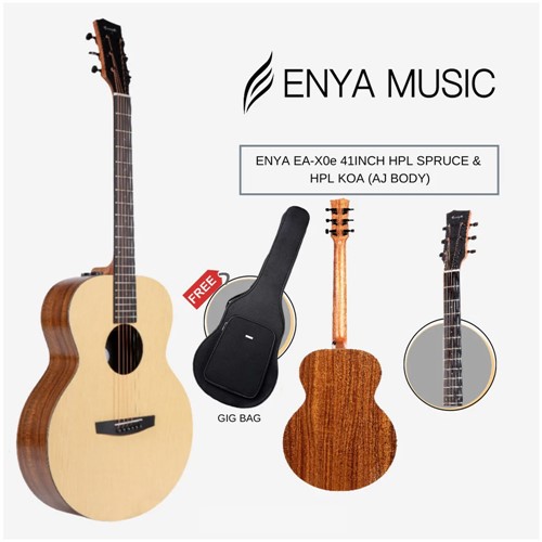 Đàn Guitar Acoustic Enya EA X0 EQ (Chính Hãng Full Box) 